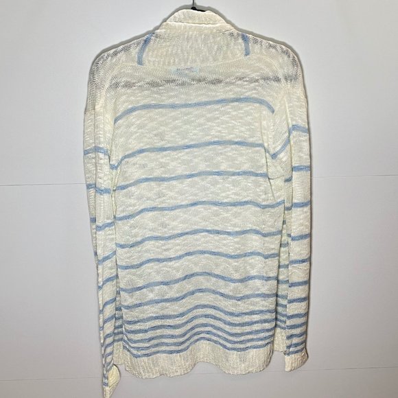 NWT! Sky Blue Stripes Cardigan Sweater - Picture 5 of 7
